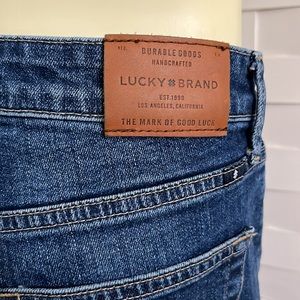 Lucky Brand Bridgette Crop Flare high-rise exposed button fly size 6/28